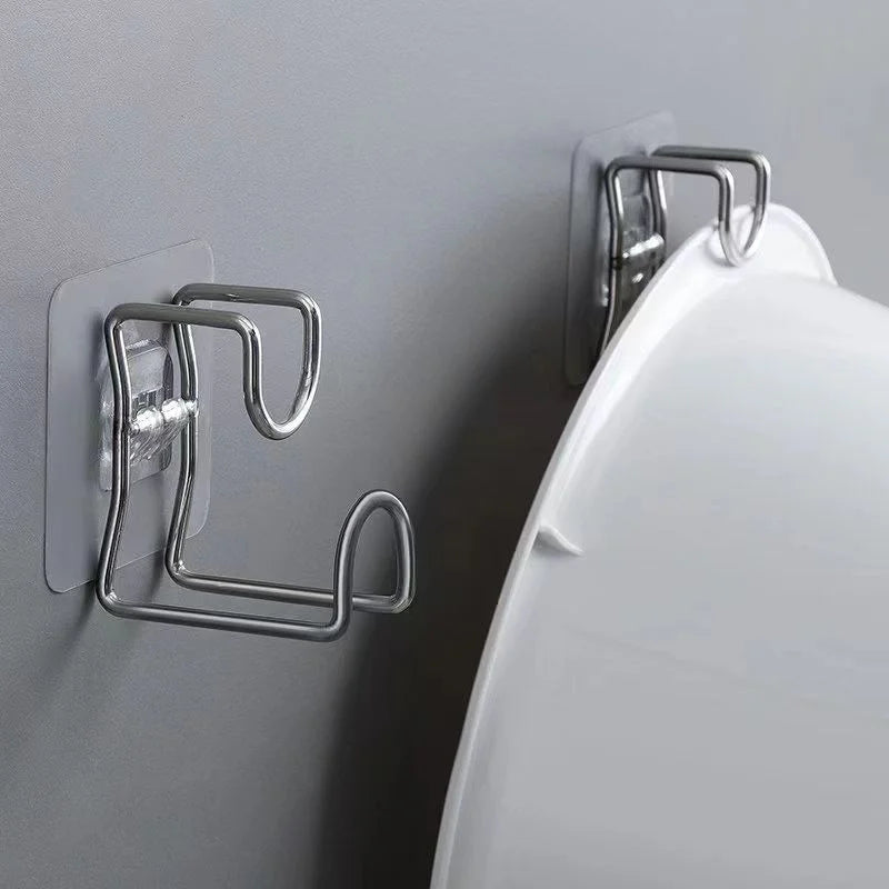 Punch-Free Stainless Steel Wall Hook – Kitchen & Bathroom Adhesive Wall Hook Axl