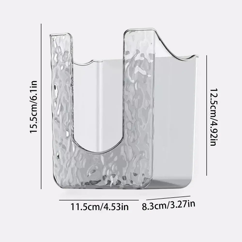 Wall-Mount Adhesive Wipes Dispenser – No-Drill Bathroom Holder Bathroom Wipes Dispenser Axl Grey