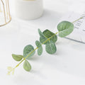 Silk Eucalyptus Leaves 50/100pcs – Wedding & Home Décor Artificial Greenery Stems Axl green 100pcs