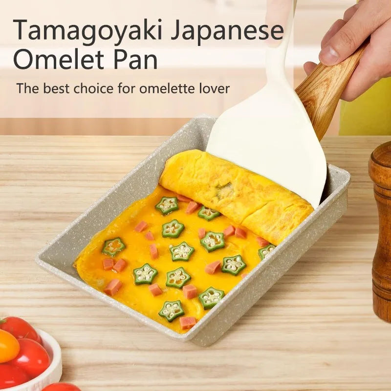 KEMORELA Tamagoyaki Pan – Non-Stick Japanese Egg Pan Tamagoyaki Egg Pan Axl
