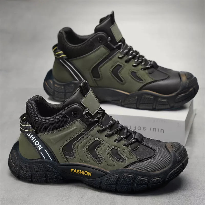 Men's Wear-Resistant Breathable Outdoor Work & Hiking Shoes Men's Outdoor Shoes Axl green 43