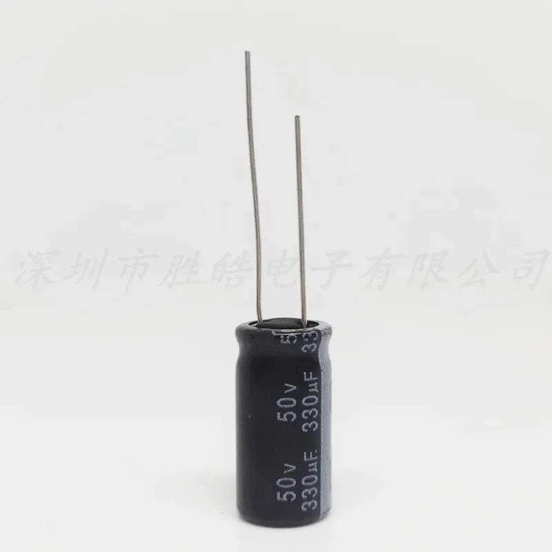 NioCen 50V 330uF Aluminum Electrolytic Capacitors 10x16mm Electrolytic Capacitor Axl