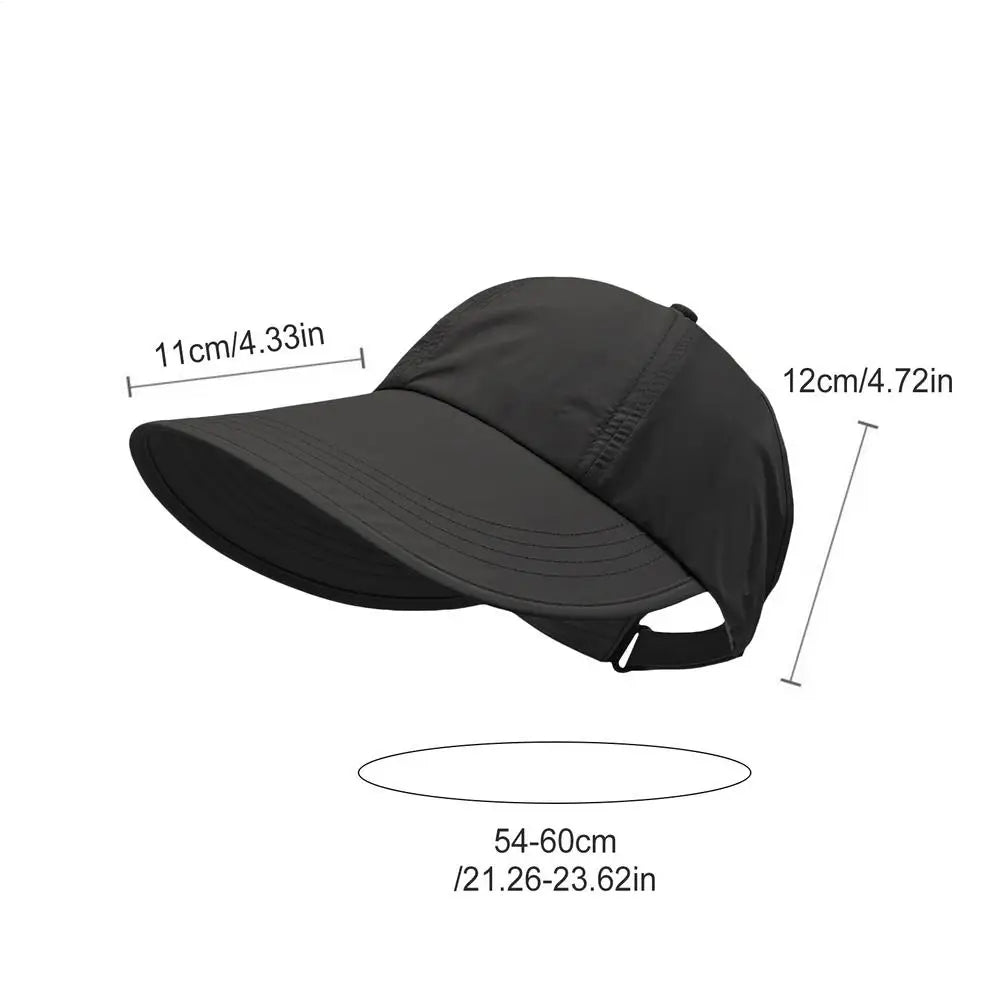 Wide Brim UV Protection Sun Hat – Breathable & Adjustable Wide Brim Sun Hat Axl Black