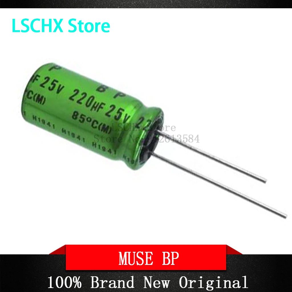 Nichicon MUSE BP ES HiFi Audio Capacitors 10pcs | Non-Polar HiFi Audio Capacitor Axl