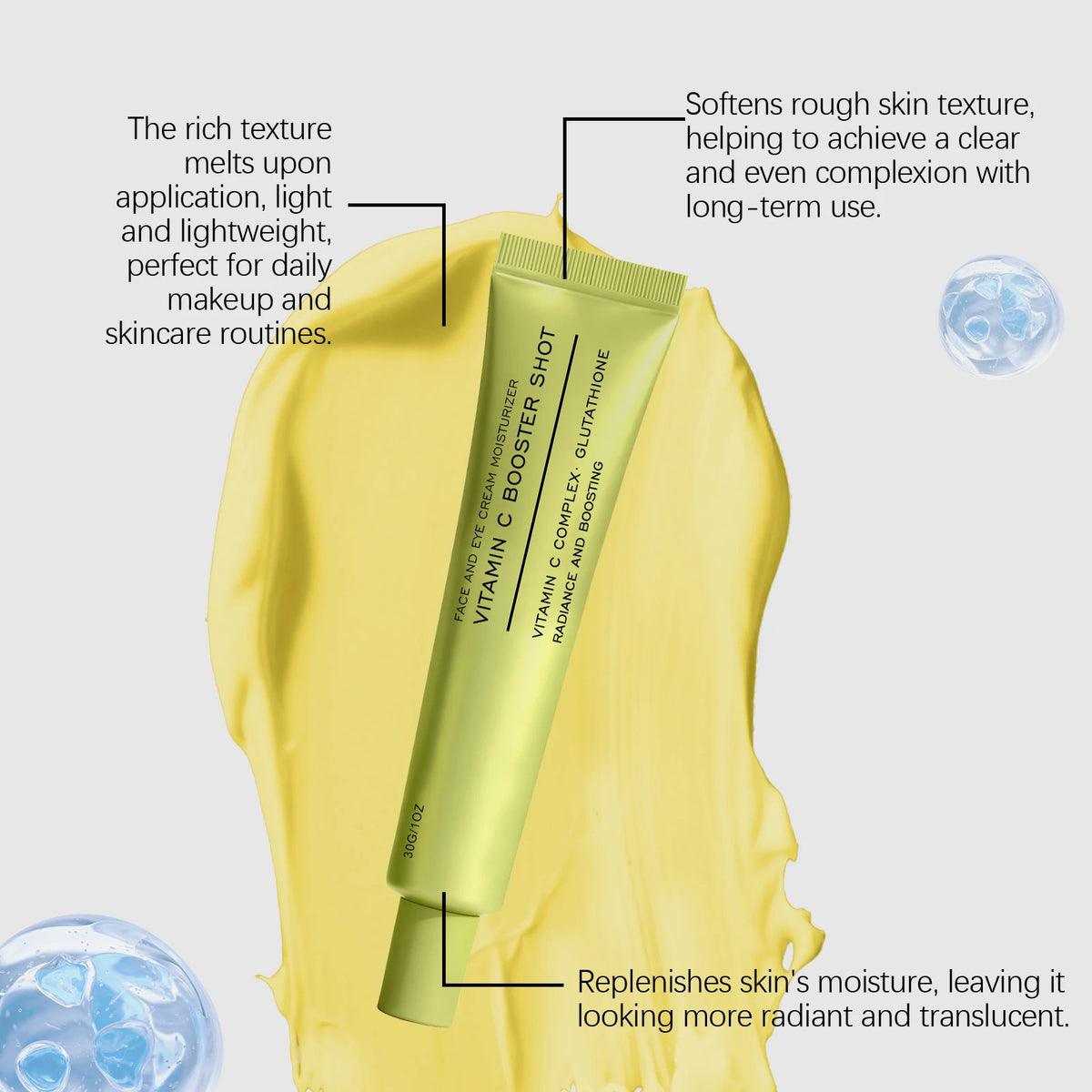 Vitamin C Face Cream Glutathione & Niacinamide | Glass Skin Face Moisturizer Cream Axl
