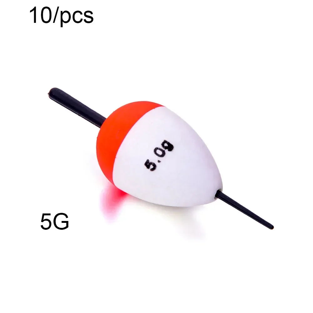 10-Pack Foam Fishing Floats – Big Belly Long Casting Bobbers Fishing Floats Axl 10 Pcs 5G