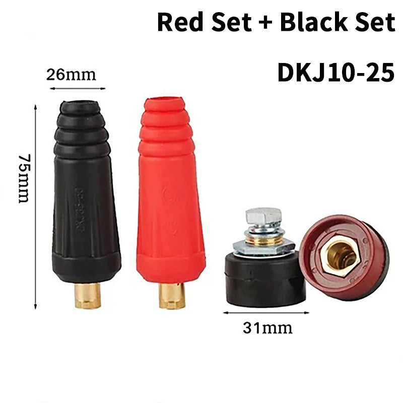 DKJ10-25 Welding Cable Connector – Male & Female Quick Fit Welding Cable Connector Axl A4
