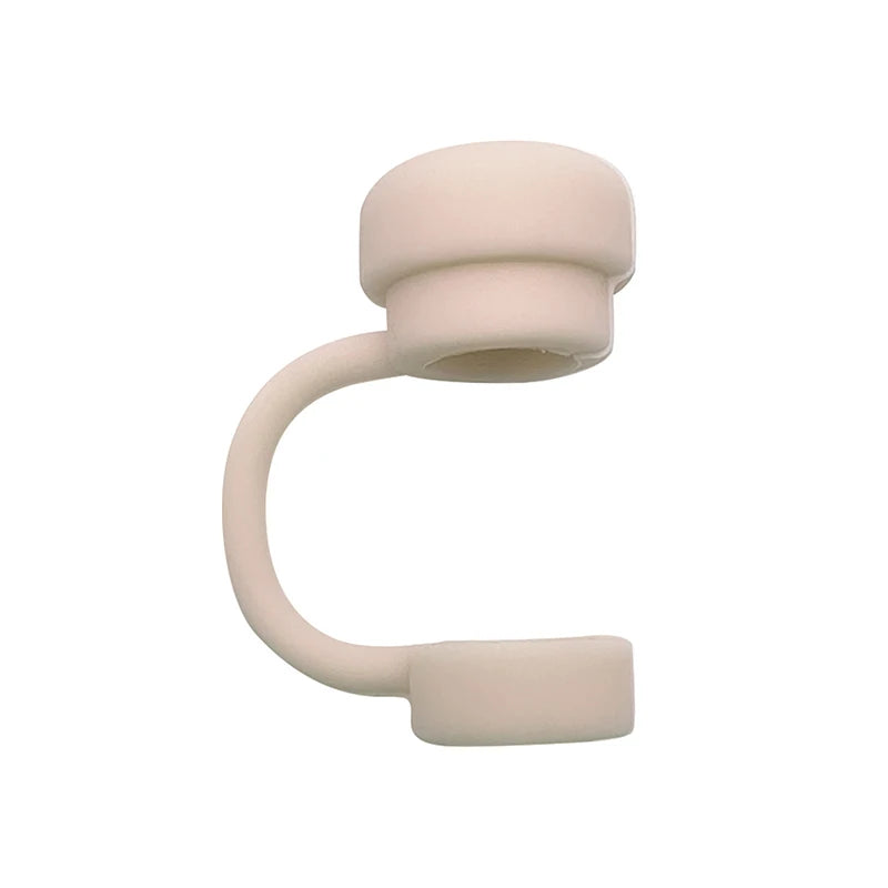 Reusable Silicone Straw Covers – Spill & Dust Proof Caps Straw Cover Caps Axl Khaki