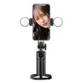 360° Auto Face Tracking Smartphone Gimbal Stabilizer Smartphone Gimbal Axl black with light