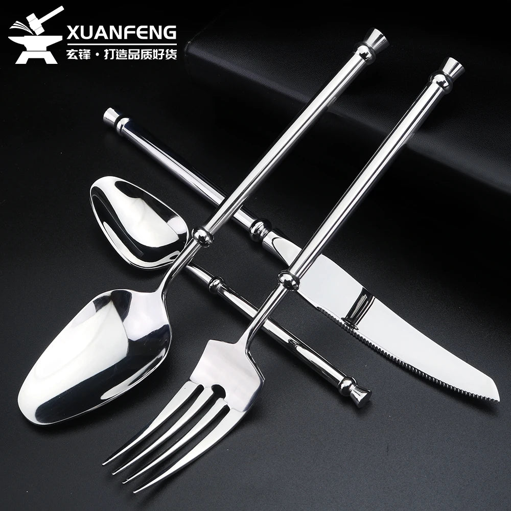 304 Stainless Steel Flatware Set – Knife, Fork, Spoon & Chopsticks Flatware Set Axl