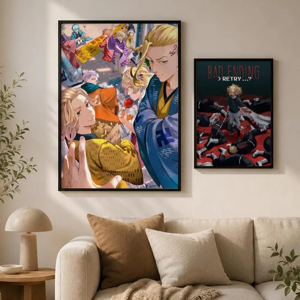 Tokyo Revengers PVC Wall Poster – Peel & Stick HD Anime Art Anime Wall Poster Axl