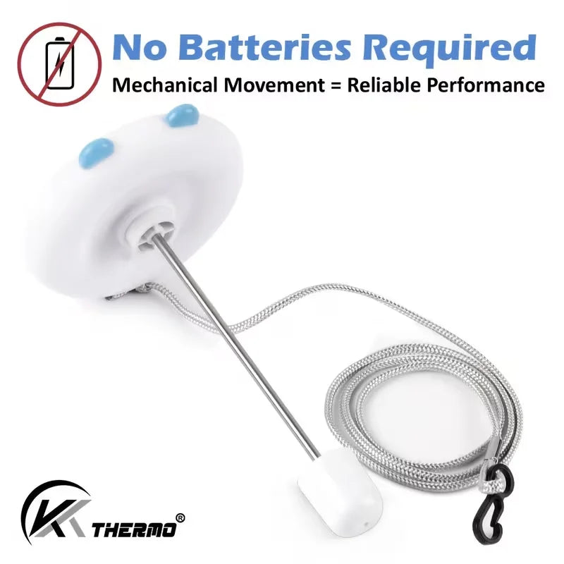 KT THERMO White Bear Floating Pool Thermometer | Battery-Free Floating Pool Thermometer Axl