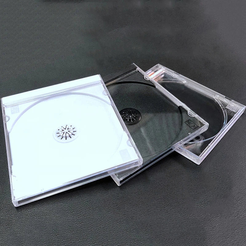 Clear Transparent CD/DVD Cases – Empty PP Plastic, 1–2 Discs CD DVD Case Axl