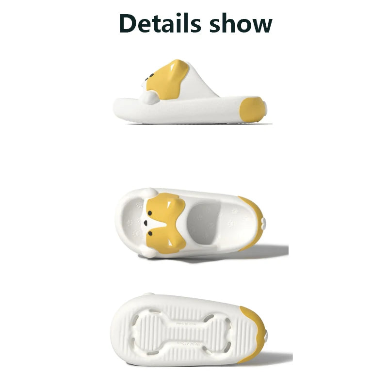 Lorilury Cartoon Dog EVA Cloud Slides – Cozy Home Slippers EVA Home Slippers Axl