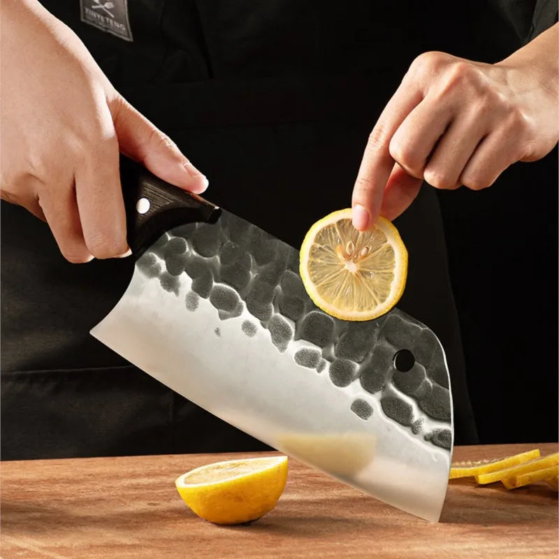Forged Stainless Steel Kitchen Knife Set – Cleaver & Slicer Kitchen Knife Set Axl