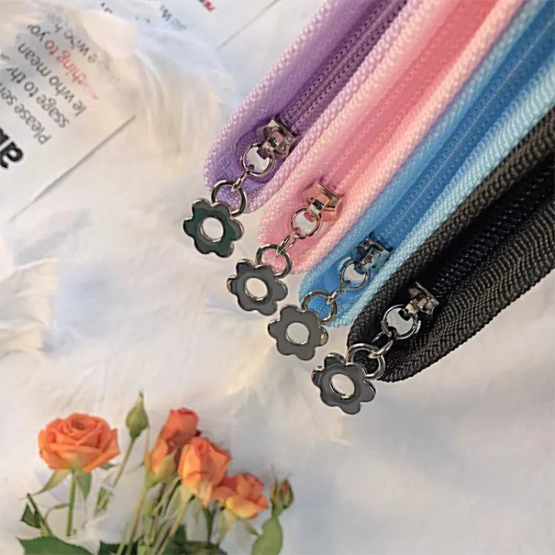 Glitter Transparent Zipper File Bag A4 A5 Stationery Organizer Zipper File Organizer Axl