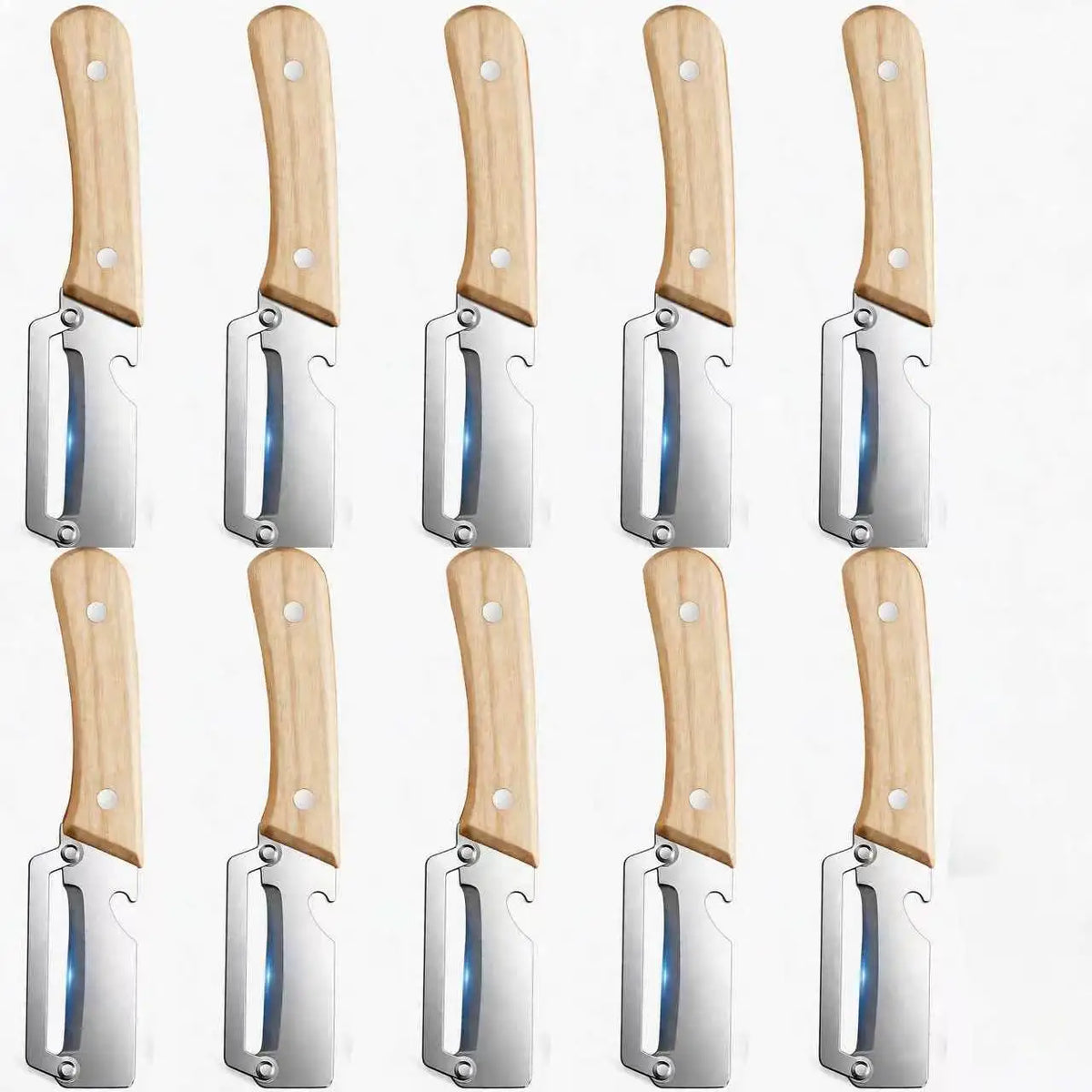 Wooden Handle Stainless Steel Vegetable & Fruit Peeler Vegetable Peeler Axl 10 PCS