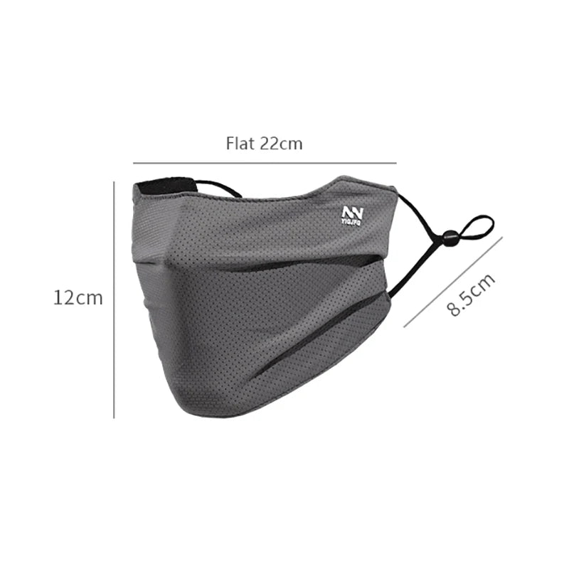 UV Protection Face Mask – Breathable Ice Silk Cycling Shield UV Face Mask Axl