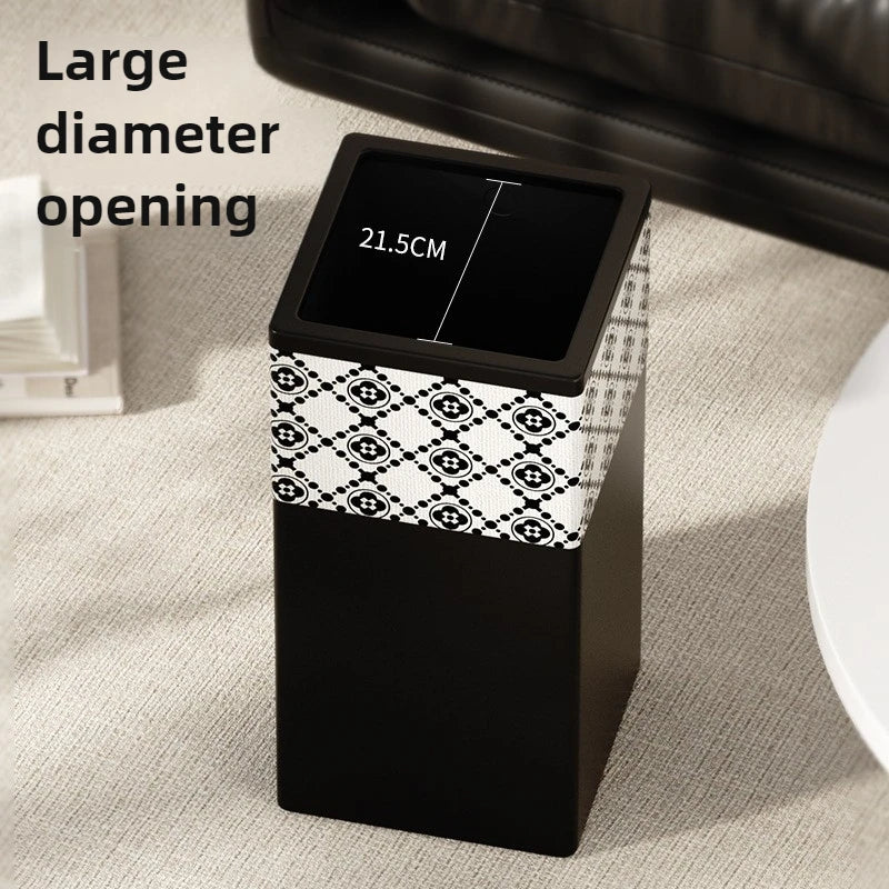 Modern Iron Waste Bin – 13L/18L/20L Large Trash Can for Home Iron Waste Bin Axl