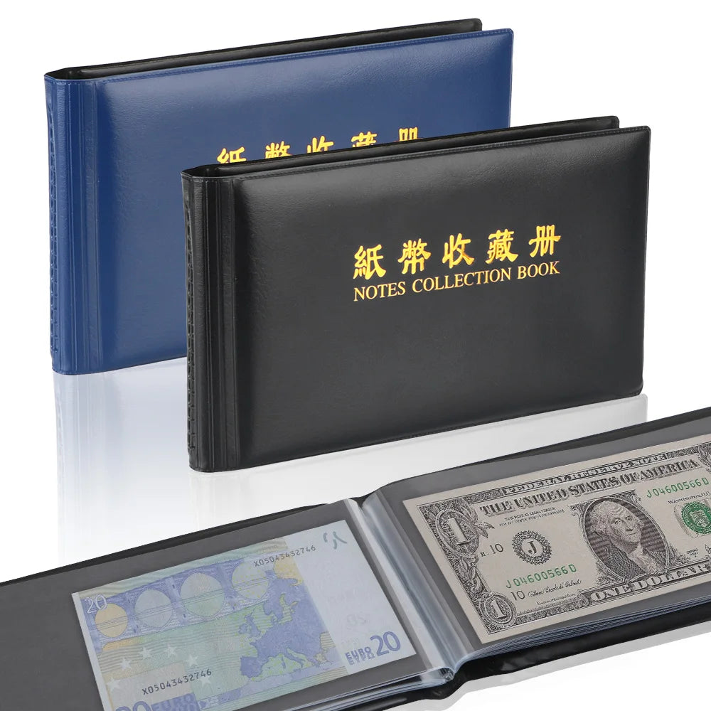 30-Page Paper Money Collection Album | Banknote Collector Book Banknote Collection Album Axl