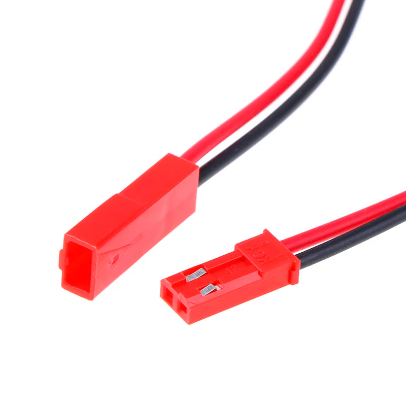 10 Pairs JST 2-Pin Male Female Connector 22 AWG Wire for RC RC Wire Connector Axl
