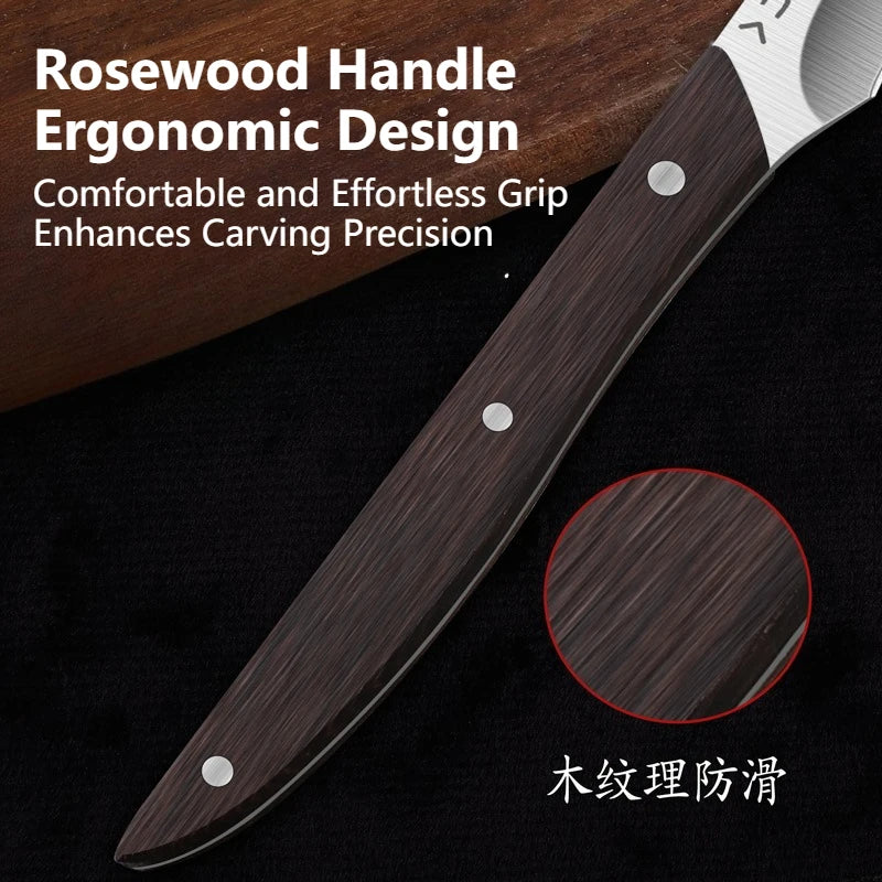 Professional Fruit Carving Knife – Sharp Stainless Steel Blade Fruit Carving Knife Axl