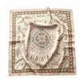 Geometric Print Square Scarf – Hair Wrap & Headband for Women Square Scarf Axl Brown