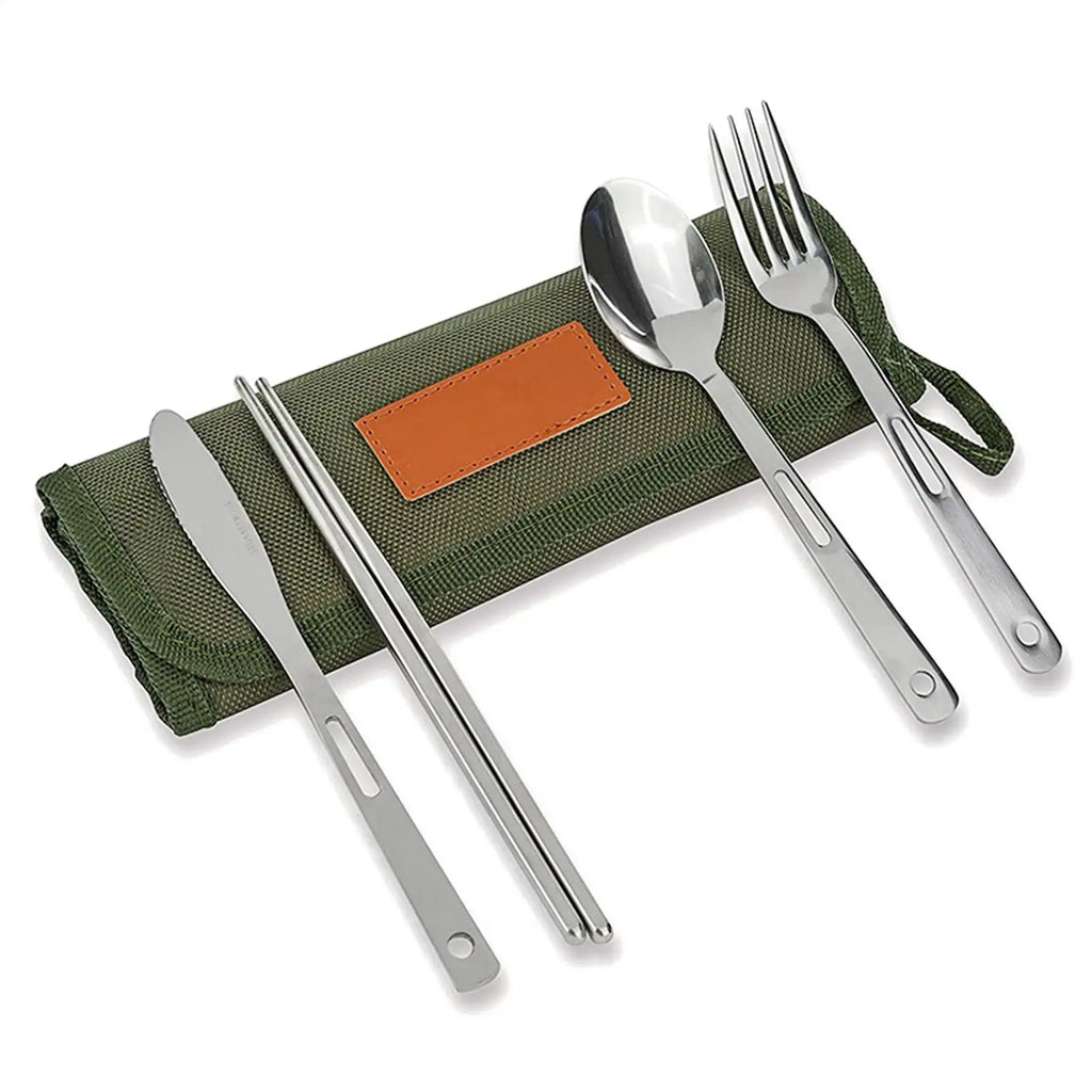 Outdoor Cutlery Roll-Up Bag – 13-Pocket Travel Pouch Cutlery Roll Bag Axl