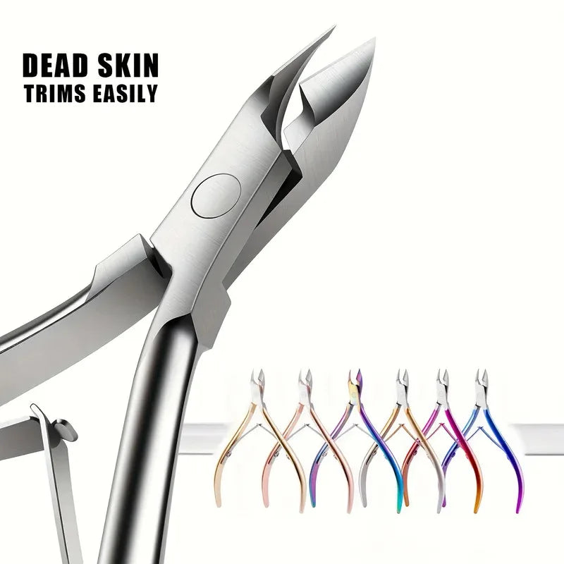 Stainless Steel Cuticle Clipper & Trimmer – Sharp Pedicure Tool Cuticle Clipper Axl