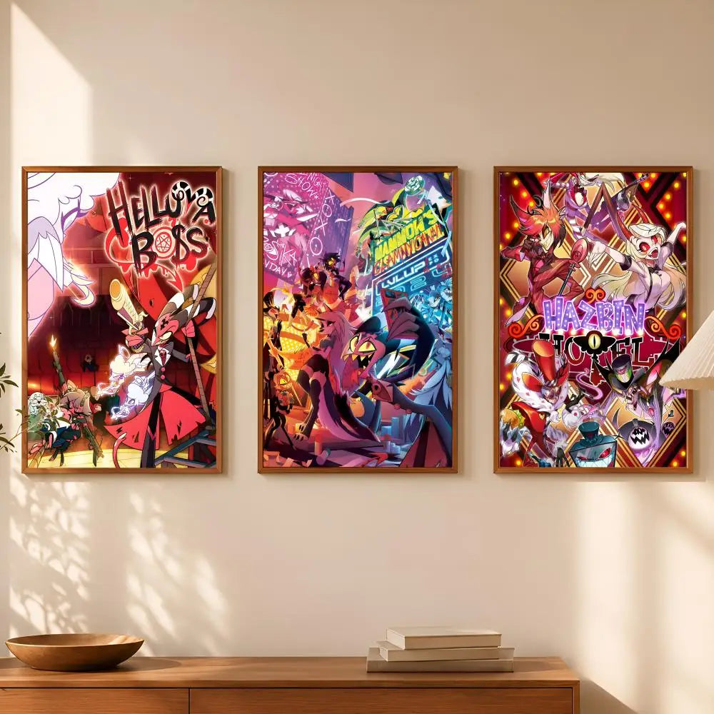 Helluva Boss HD PVC Wall Art Poster – Self-Stick Waterproof Wall Art Poster Axl