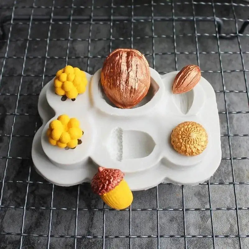 Silicone Nut Chocolate Mold – Fondant, Candy & Cookie Decor Silicone Baking Mold Axl