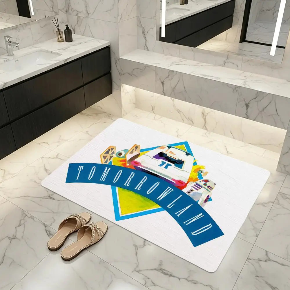 Diatomite Bath Mat – Quick Dry, Anti-Slip Music Festival Design Diatomite Bath Mat Axl