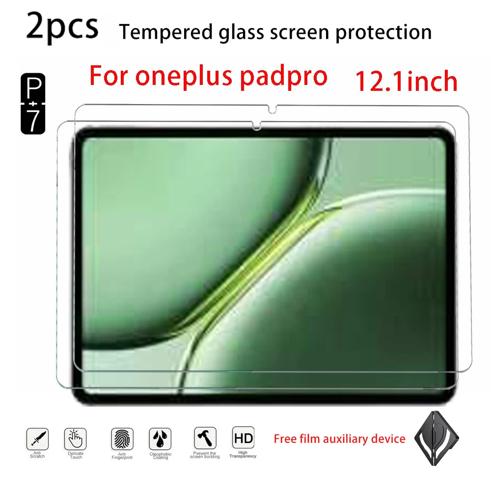 2-Pack Tempered Glass Screen Protector OPPO Pad 3 Pro OnePlus Pad 2 Tablet Screen Protector Axl for oneplus padpro