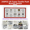 250PCS Tactile Push Button Micro Switch Set – 10 Types Micro Switch Kit Axl Default Title