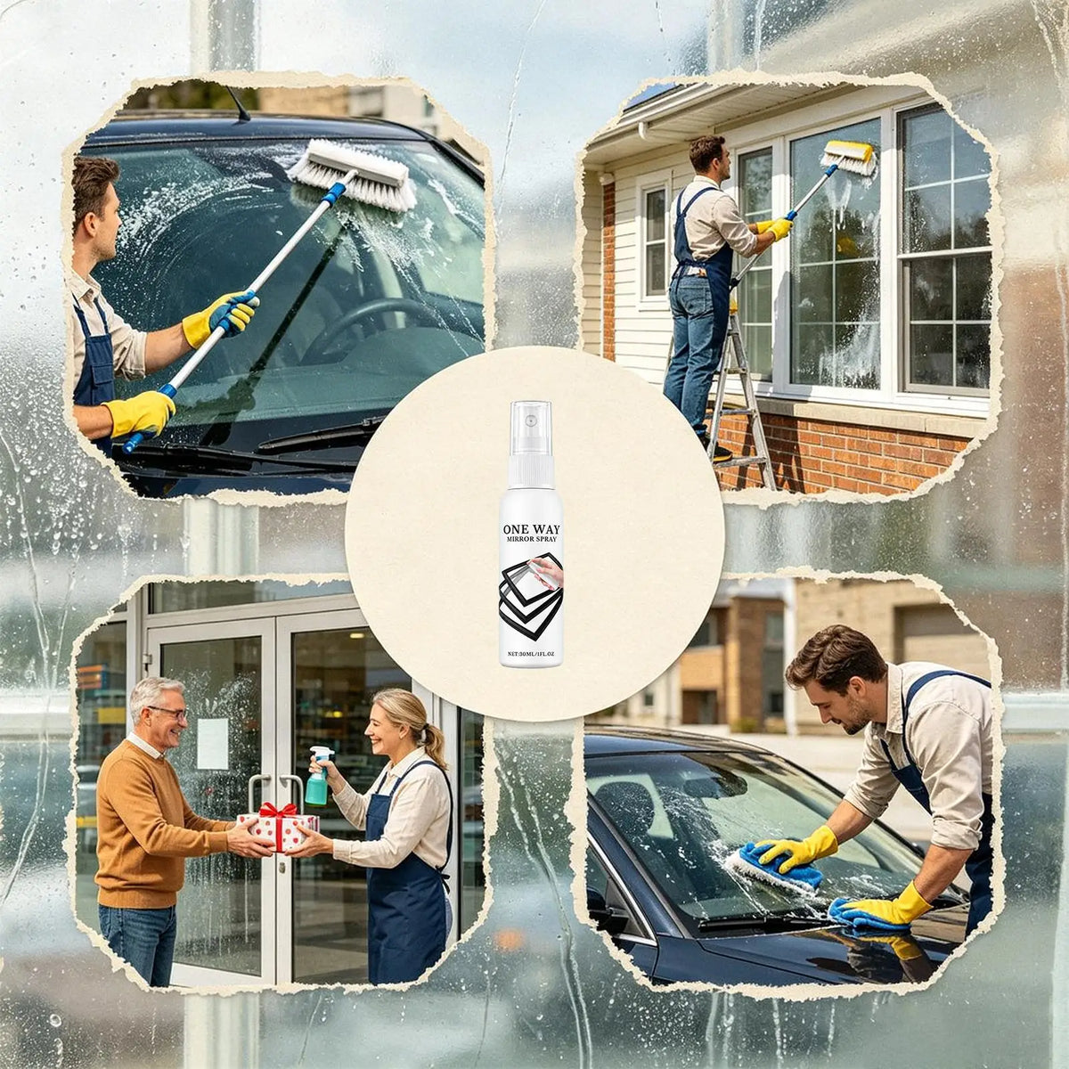 Reflective Window Privacy Spray 30ml – Mirror Glass Coating Window Coating Spray Axl
