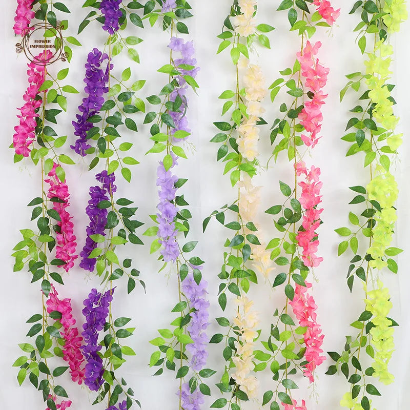 Artificial Wisteria Ivy Vine Garland – Wedding & Home Decor Artificial Vine Garland Axl