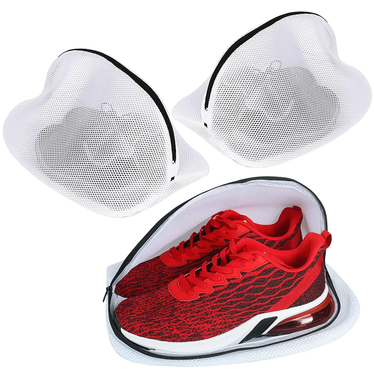 Mesh Shoe Laundry Bags with Zip Closure – Set of 3 Mesh Laundry Bag Axl