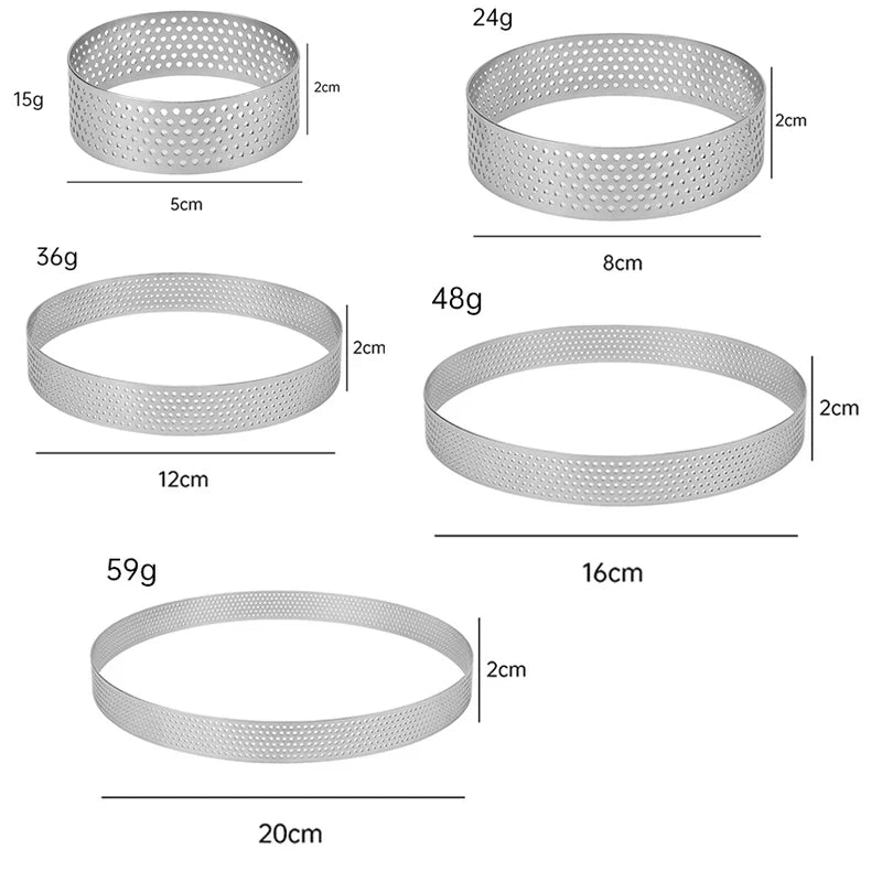 Stainless Steel Round Mousse Cake Mold | Professional Baking Ring Cake Mold Ring Axl