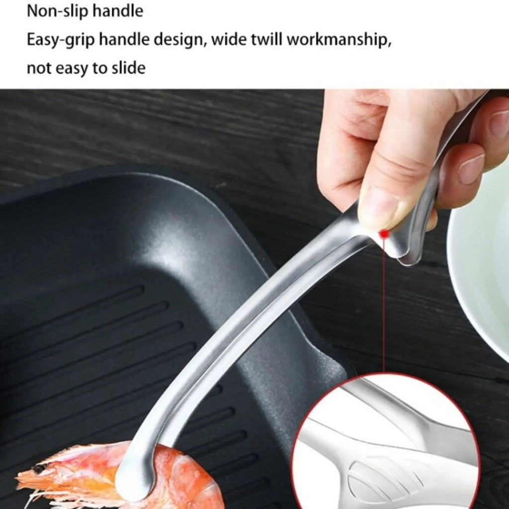 304 Stainless Steel Food Tongs – Long Handle BBQ & Kitchen Kitchen Tongs Axl