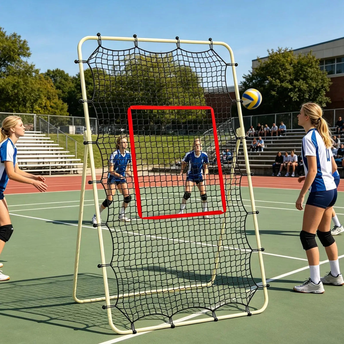 Volleyball Rebounder Net 7x4ft | Heavy Duty Training Sports Net Volleyball Training Net Axl