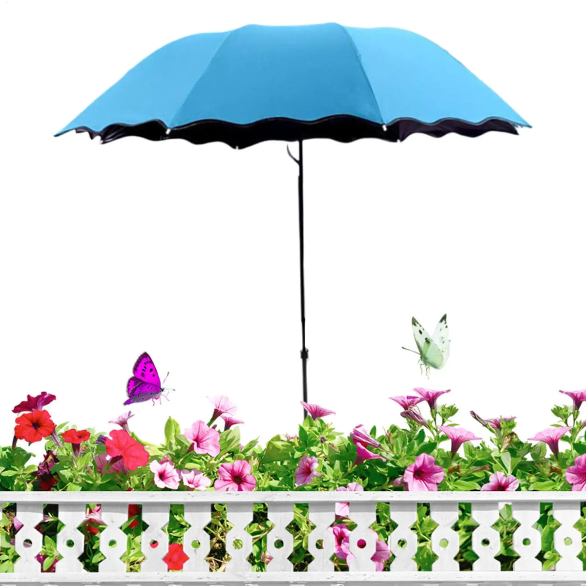 Plant Shade Umbrella with Metal Stake – UV & Rain Protection Garden Shade Umbrella Axl