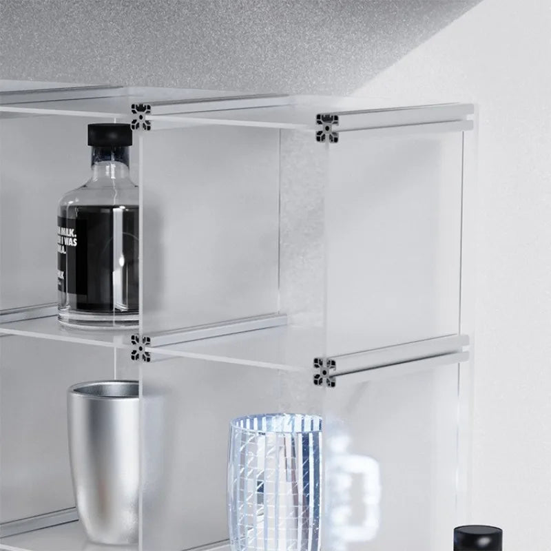4-Tier Acrylic Desktop Organizer Rack | Cosmetics Storage Desktop Organizer Rack Axl