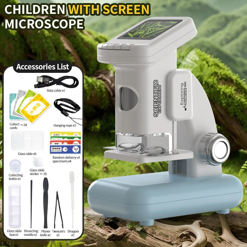 Children's Handheld Microscope – Large Screen, 500X for Kids Kids Science Microscope Axl 3