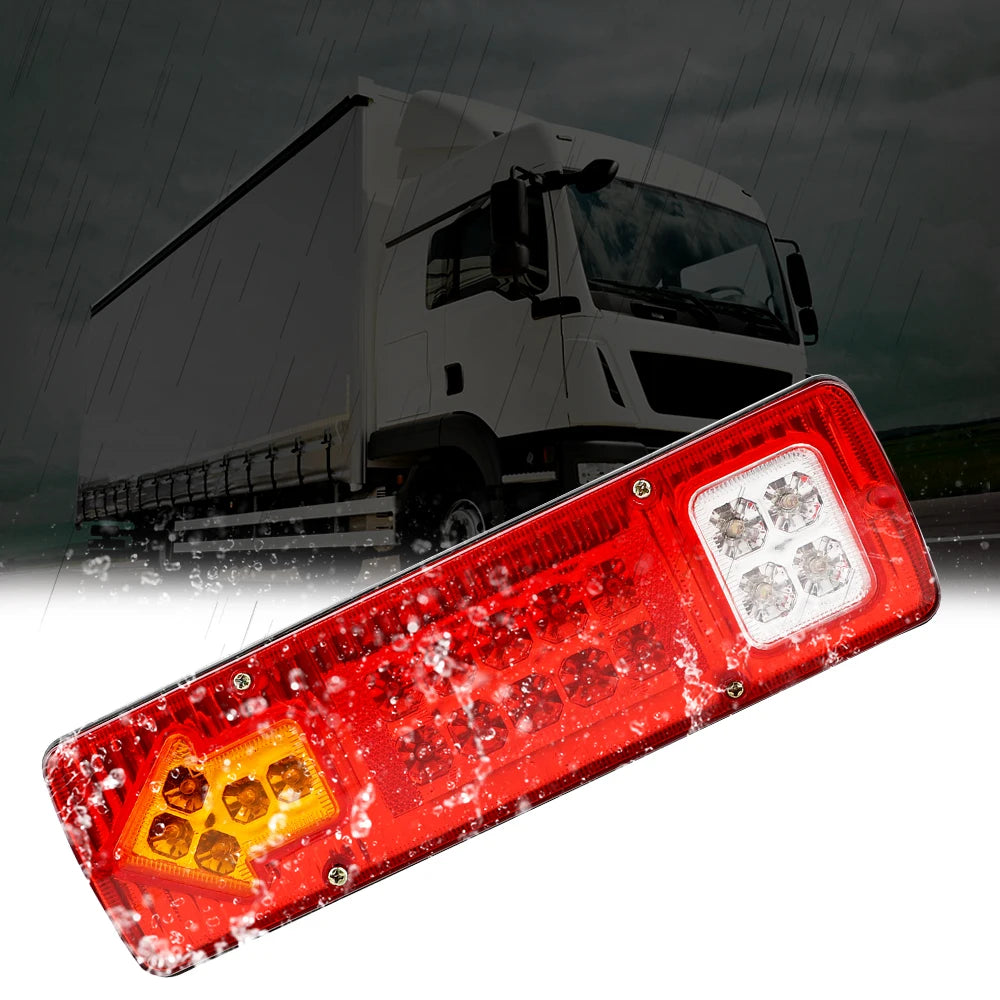 19 LED Tail Light Assembly – Turn Signal & Stop Light 12V 24V LED Tail Light Axl