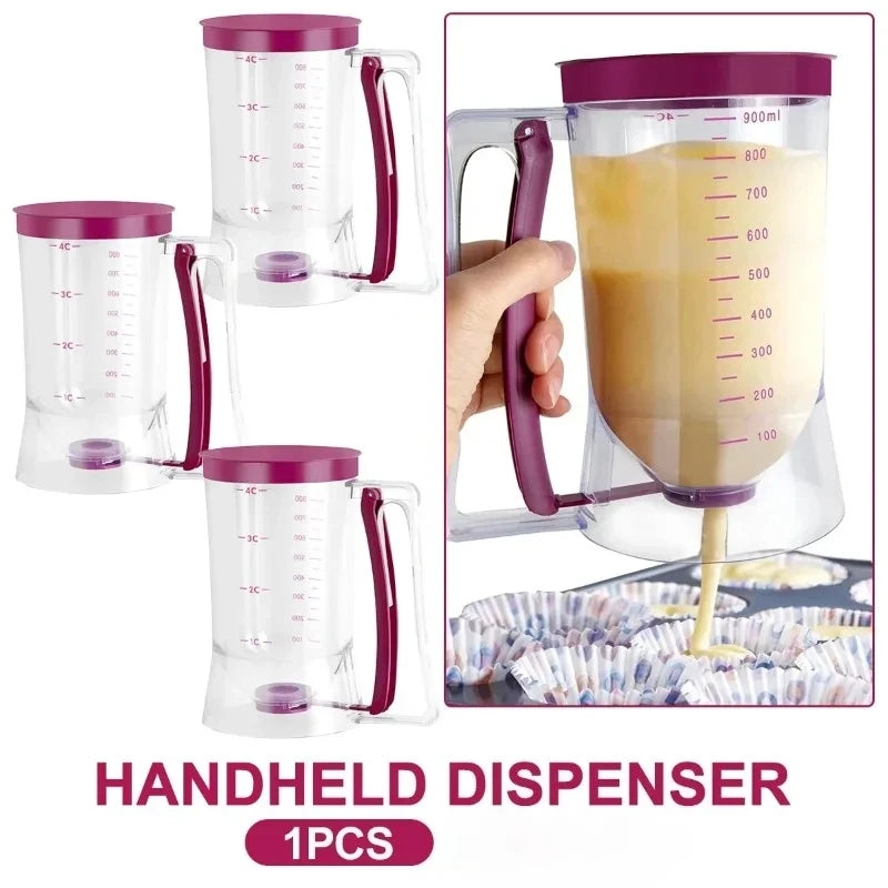 900ml Batter Dispenser – Pancakes, Cupcakes & Waffles Batter Dispenser Axl