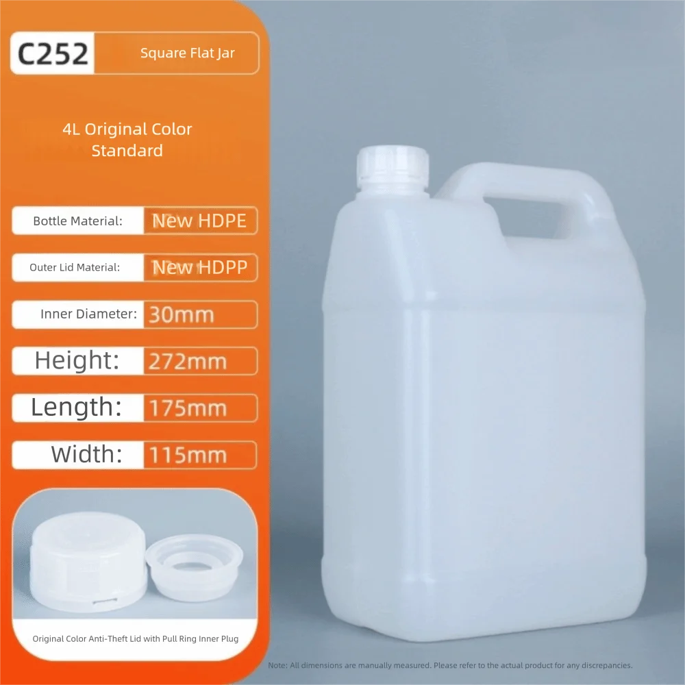 HDPE Airtight Storage Container with Lid – 1L to 5L Food Safe Airtight Storage Container Axl Transparent 4L