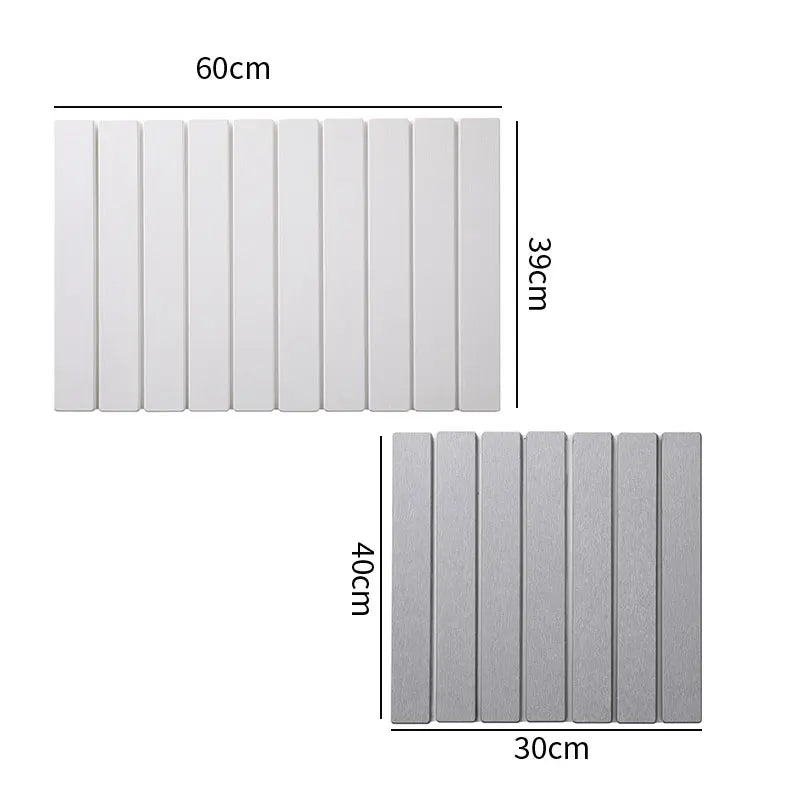 Foldable Diatomite Dish Drying Mat – Quick-Dry Stone Drainer Pad Dish Drying Mat Axl
