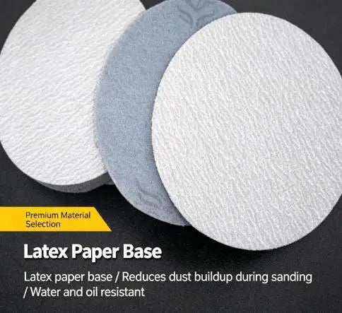 100-Pack 5" Flocking Sanding Discs 80–180 Grit | Wood & Metal Sanding Discs Axl