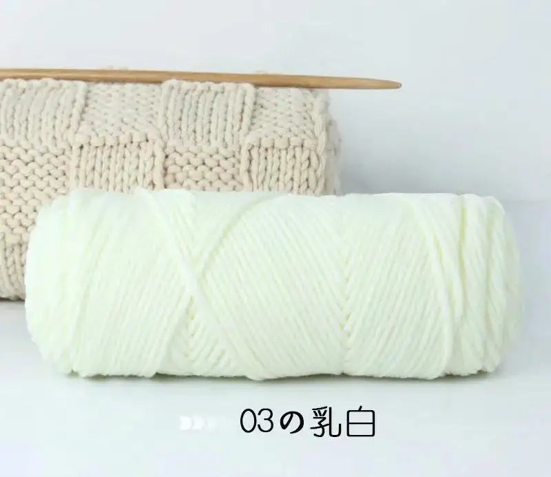 8-Ply Milk Cotton Blended Yarn – Knitting & Embroidery Thread Knitting Yarn Axl 3