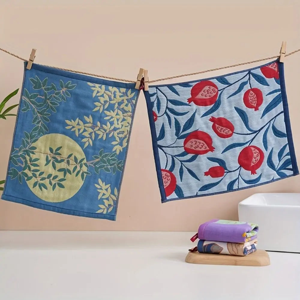 4-Layer Cotton Gauze Kitchen Towel – Quick Dry Hand Towel 34x40cm Kitchen Hand Towel Axl
